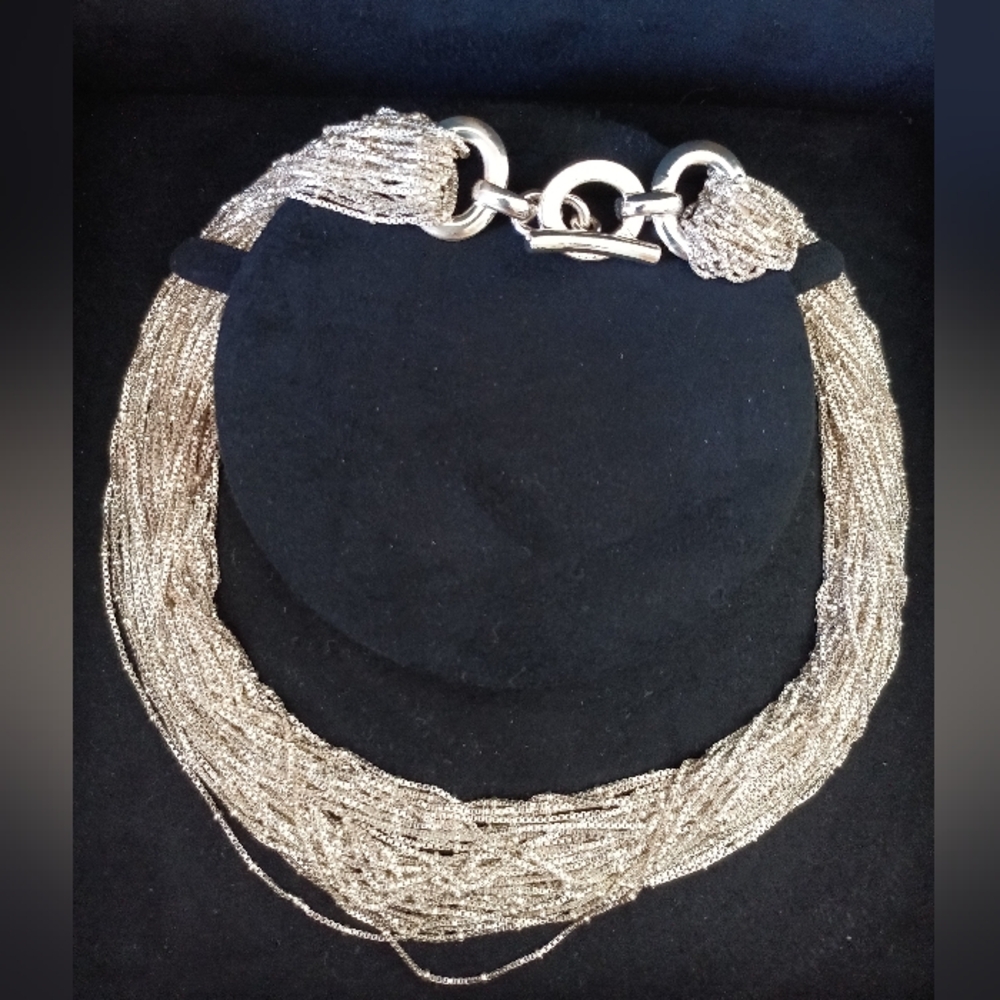 Elegant Links of London Sterling Silver Multi-Strand Necklace